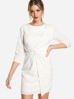 ODM Ladies 3/4 Sleeve Casual Dresses