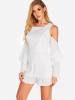 OEM Ladies White Mini Dresses
