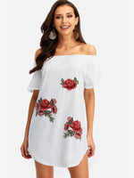 ODM Ladies Short Sleeve Mini Dress