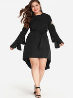 OEM ODM Womens Long Sleeve Plus Size Dress
