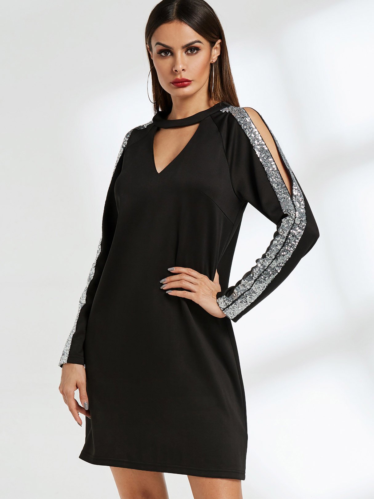 OEM Ladies Black Casual Dresses