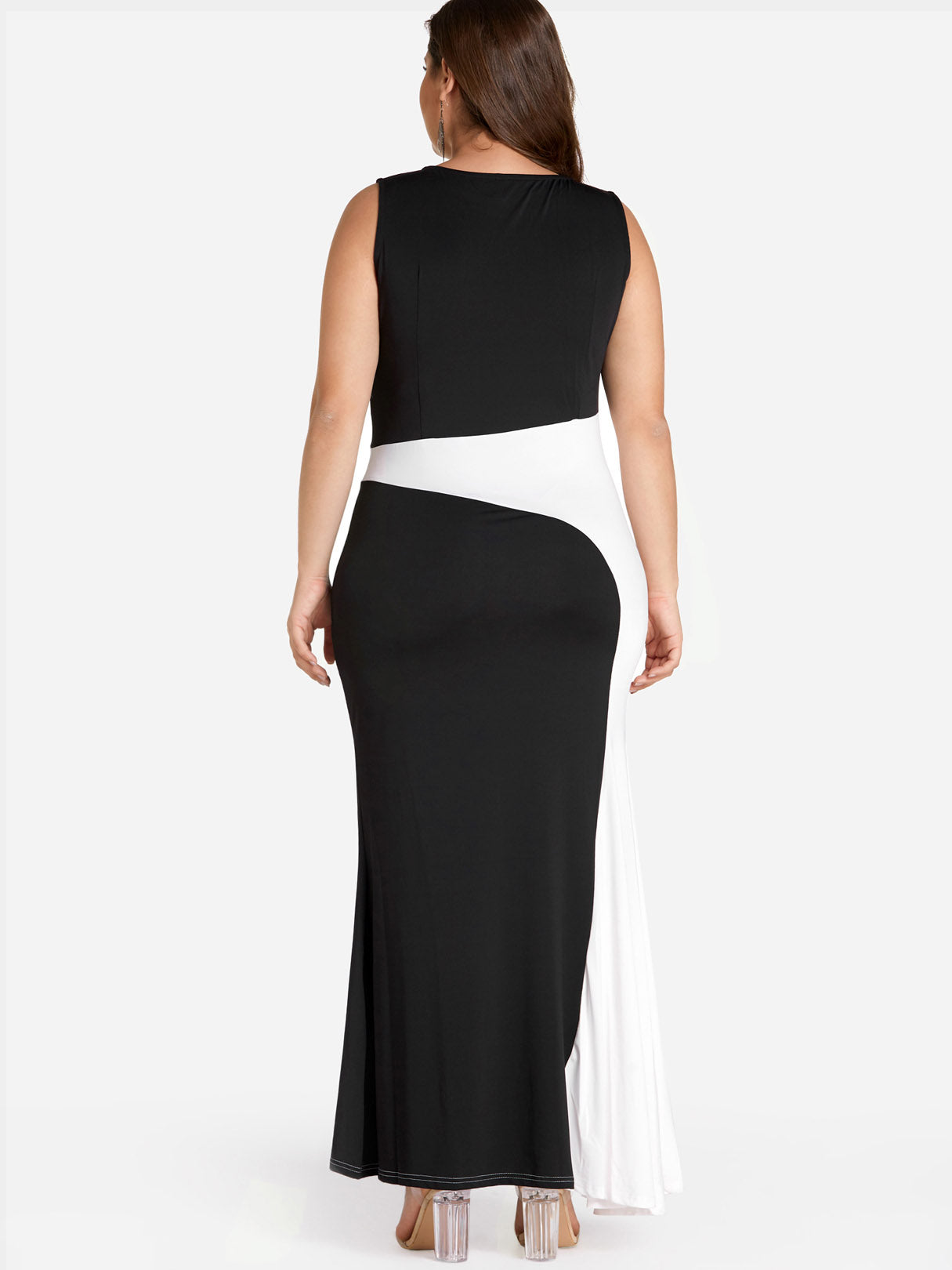 NEW FEELING Womens Color Block Plus Size Dresses