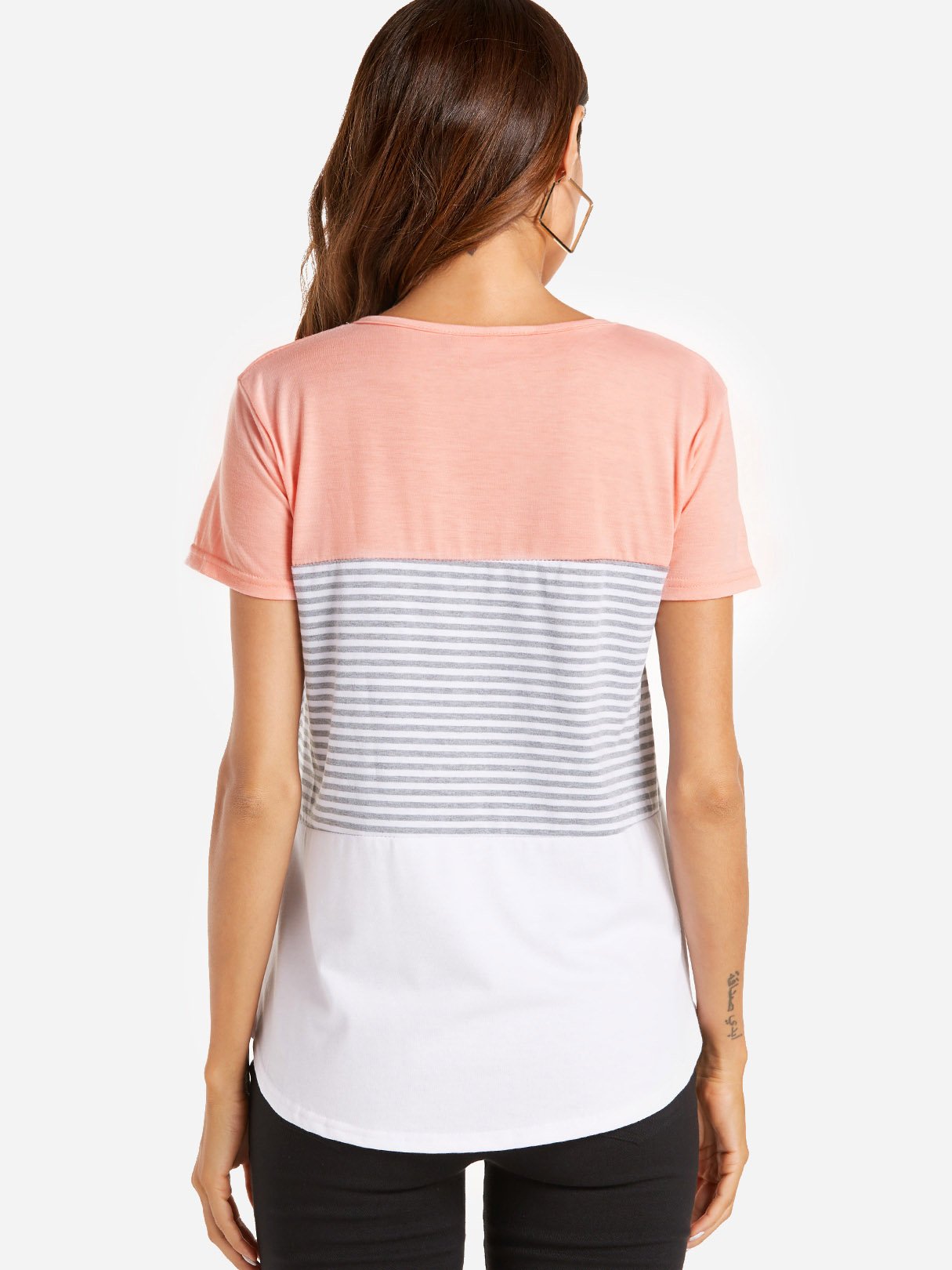 NEW FEELING Womens Pink T-Shirts