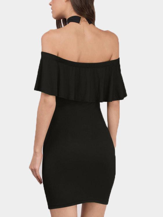 NEW FEELING Womens Black Mini Dresses