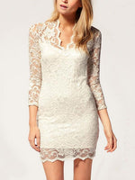 OEM Ladies White Mini Dresses