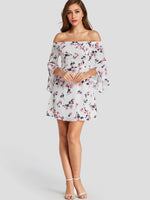 NEW FEELING Womens White Mini Dresses