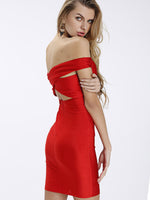 OEM Ladies Red Midi Dresses