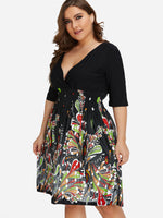 OEM Ladies Black Plus Size Dresses