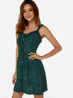 OEM Ladies Green Casual Dresses
