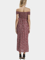 NEW FEELING Womens Red Floral Dresses