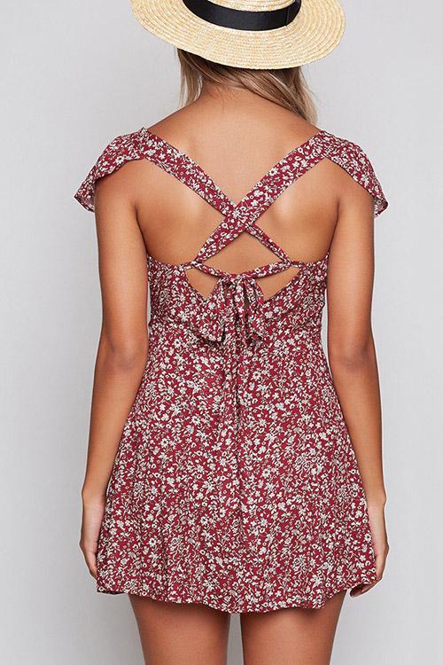 NEW FEELING Womens Burgundy Mini Dresses