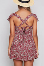 NEW FEELING Womens Burgundy Mini Dresses