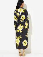 NEW FEELING Womens Black Floral Dresses