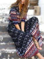 ODM Ladies Half Sleeve Maxi Dresses