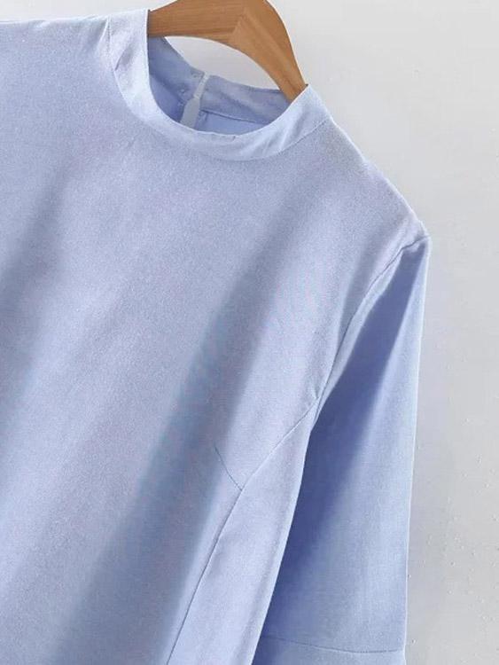 OEM Ladies Blue Casual Dresses