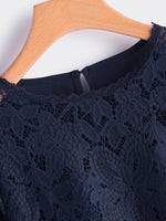 OEM Ladies Navy Blouses