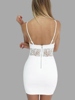 NEW FEELING Womens White Mini Dresses