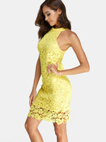OEM Ladies Yellow Mini Dresses