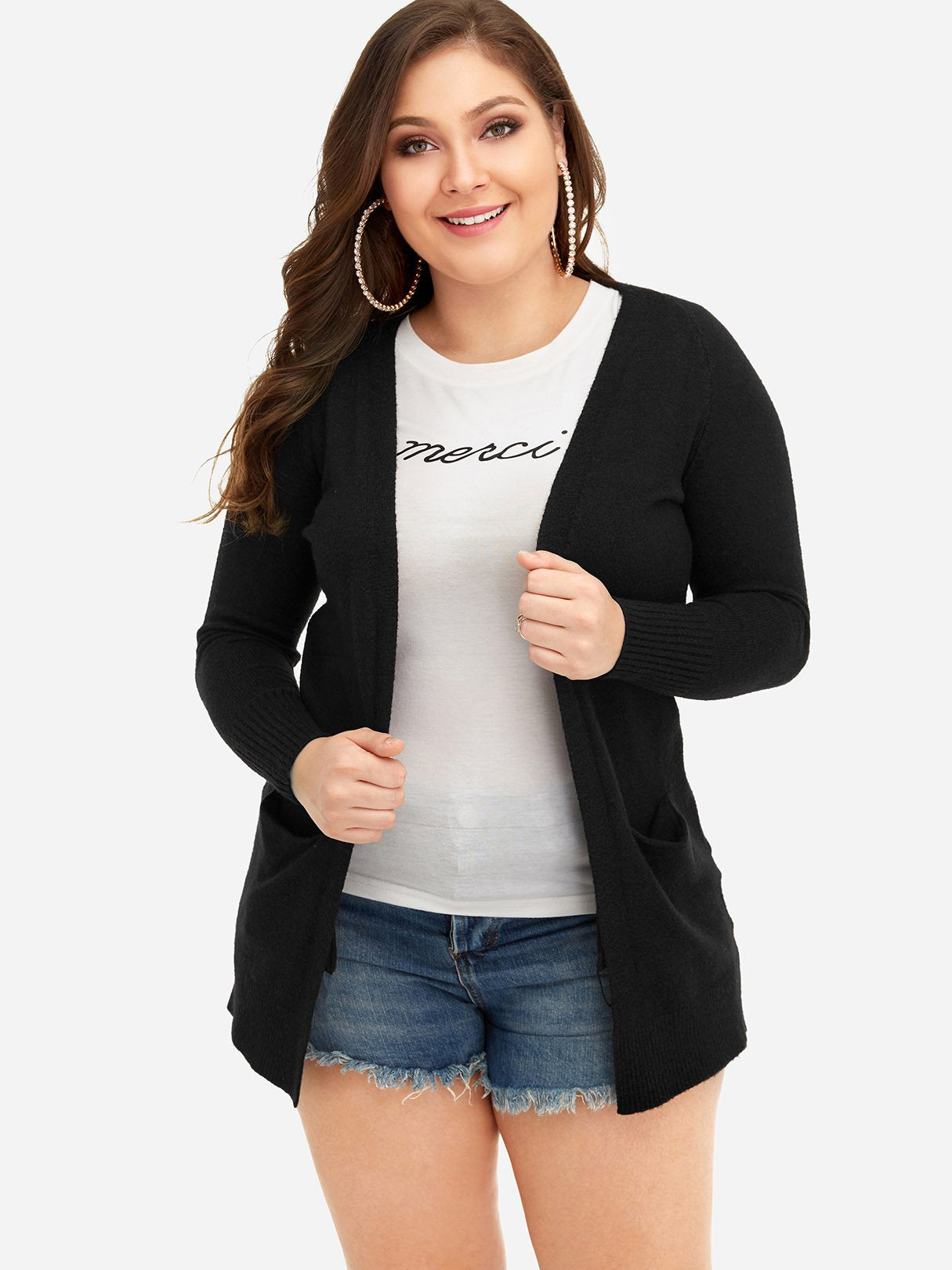 OEM ODM Ladies Coffee Plus Size Tops