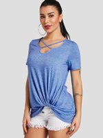 OEM Ladies Blue T-Shirts