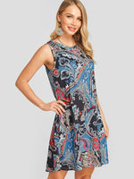 OEM Ladies Sky Blue Casual Dresses