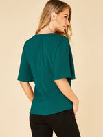 ODM Ladies Half Sleeve Blouses