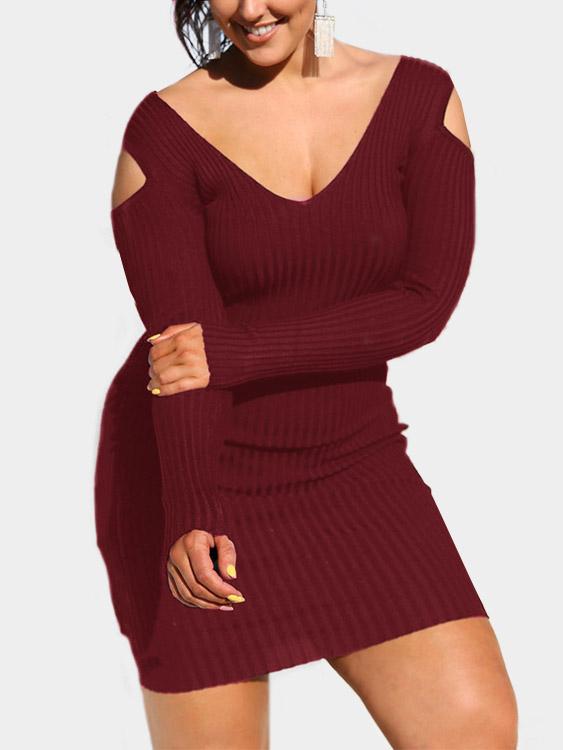 NEW FEELING Womens Burgundy Mini Dresses
