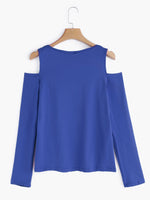 NEW FEELING Womens Blue T-Shirts
