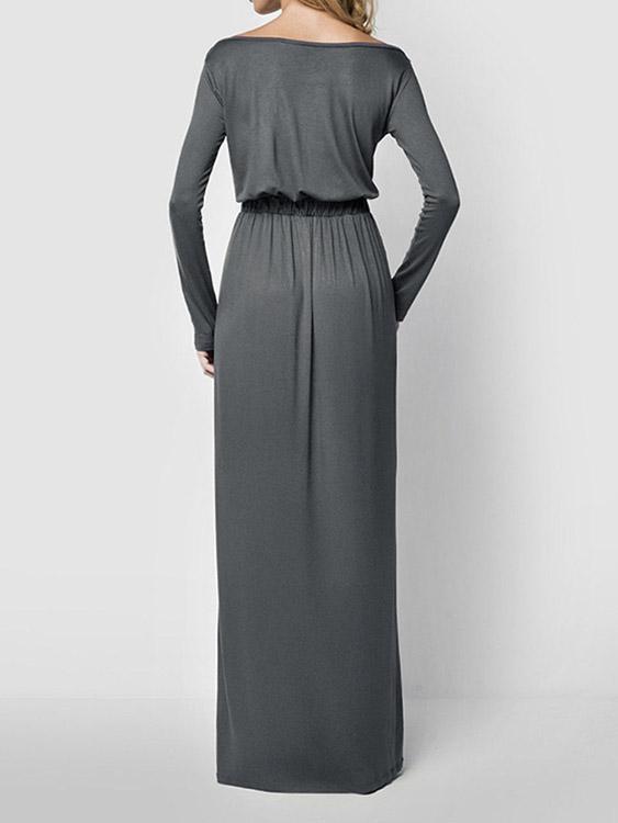 NEW FEELING Womens Grey Maxi Dresses