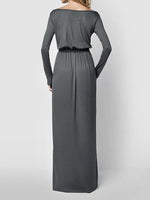 NEW FEELING Womens Grey Maxi Dresses