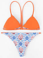 NEW FEELING Womens Blue Bikinis