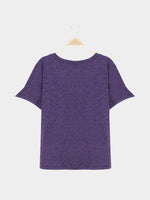Wholesale V-Neck Purple T-Shirts