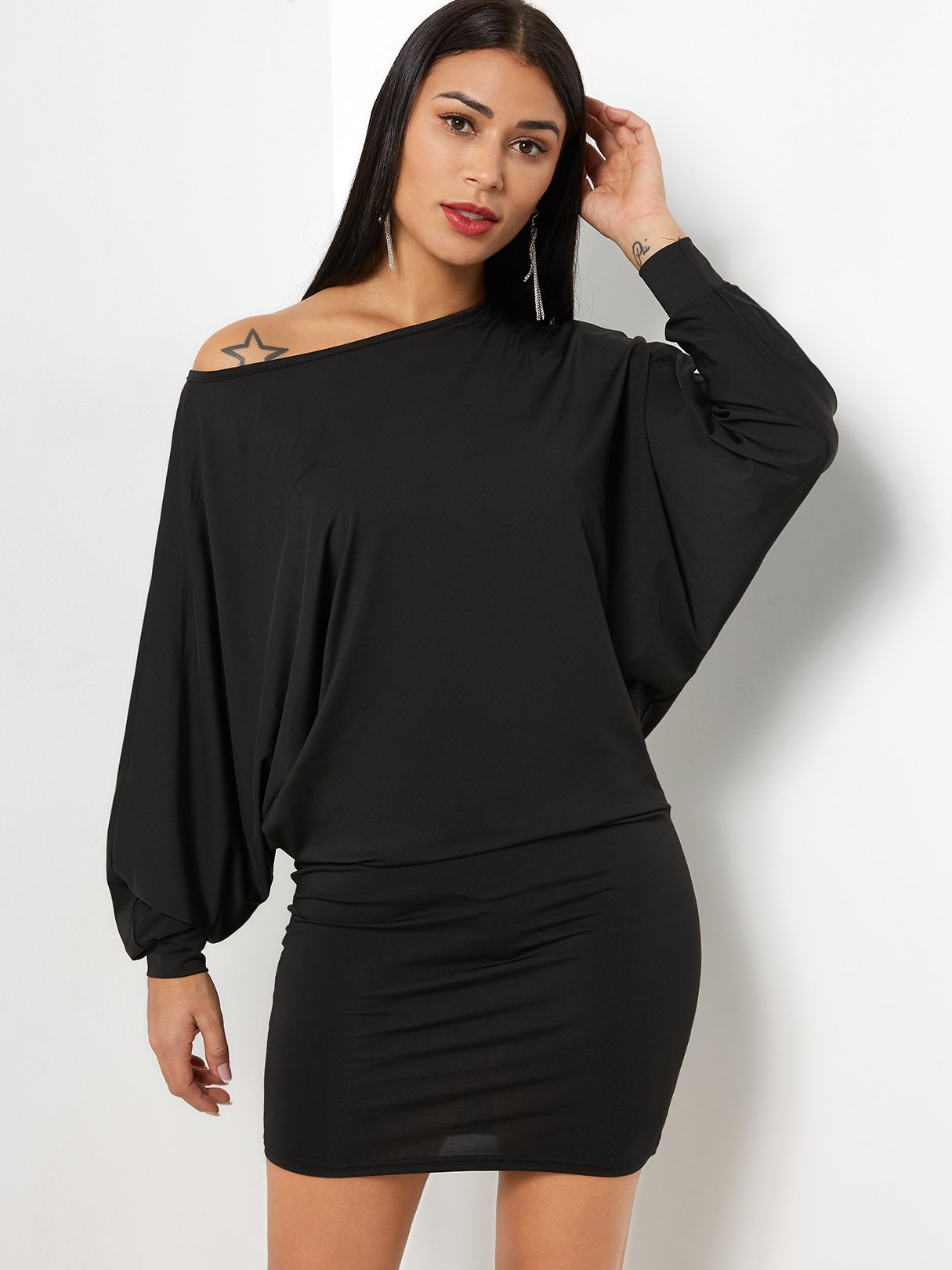 ODM Ladies Long Sleeve Mini Dresses