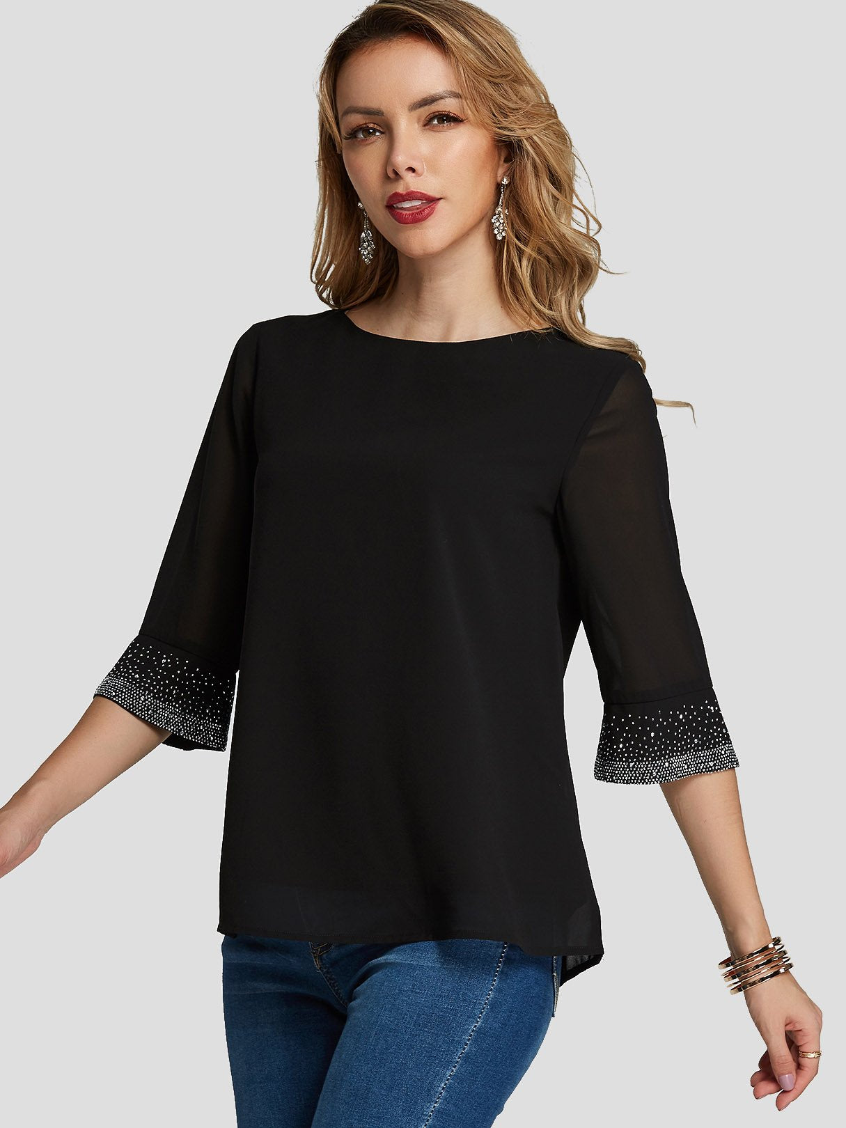 OEM Ladies Black T-Shirts