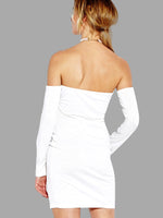 NEW FEELING Womens White Bodycon Dresses