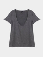 Wholesale Scoop Neck Grey T-Shirts