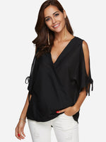 OEM ODM Ladies Blue Blouses