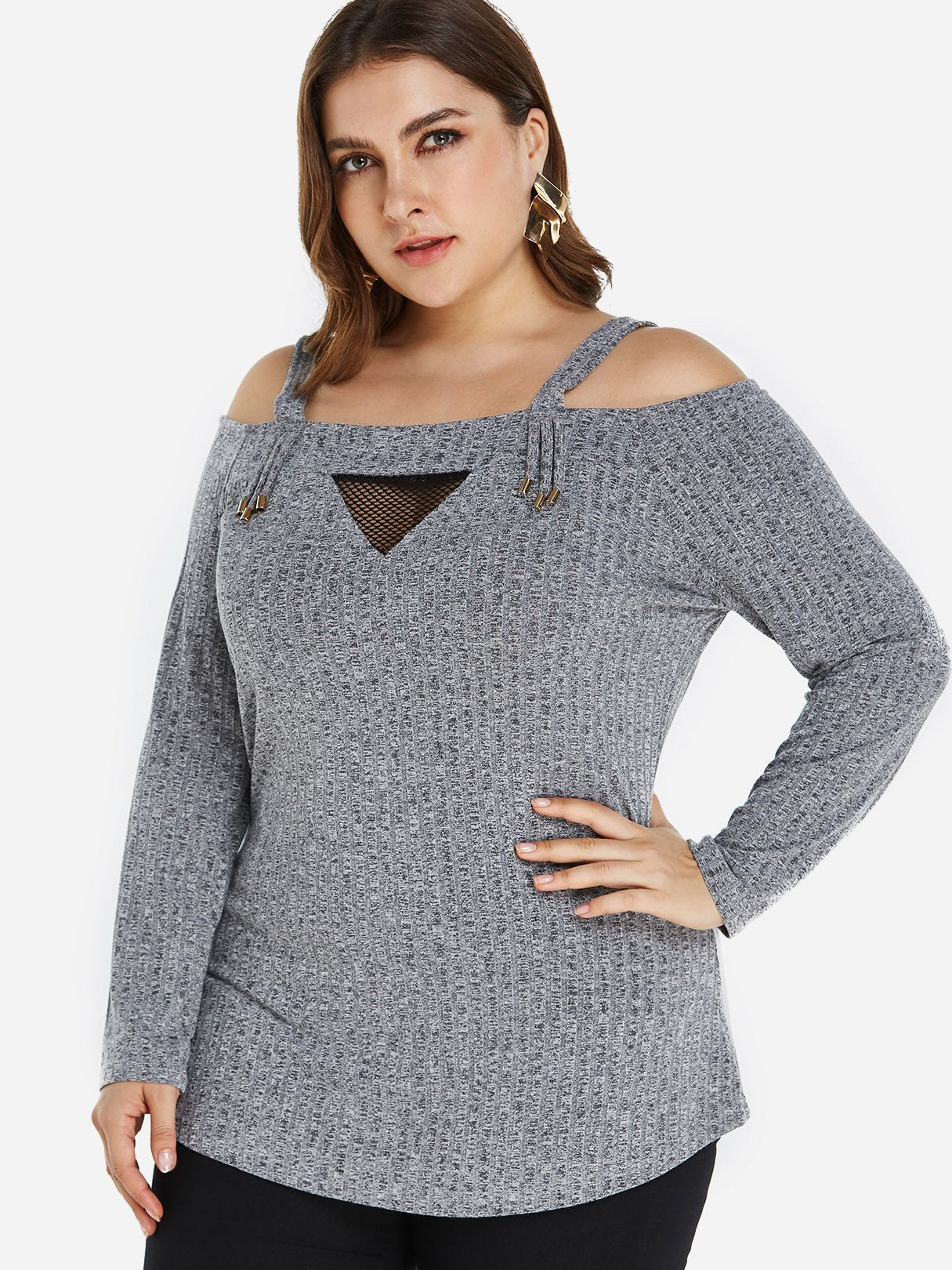 ODM Ladies Long Sleeve Plus Size Tops