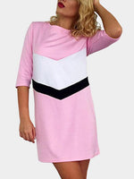 OEM Ladies Pink Shirt Dresses