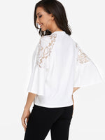 NEW FEELING Womens White T-Shirts