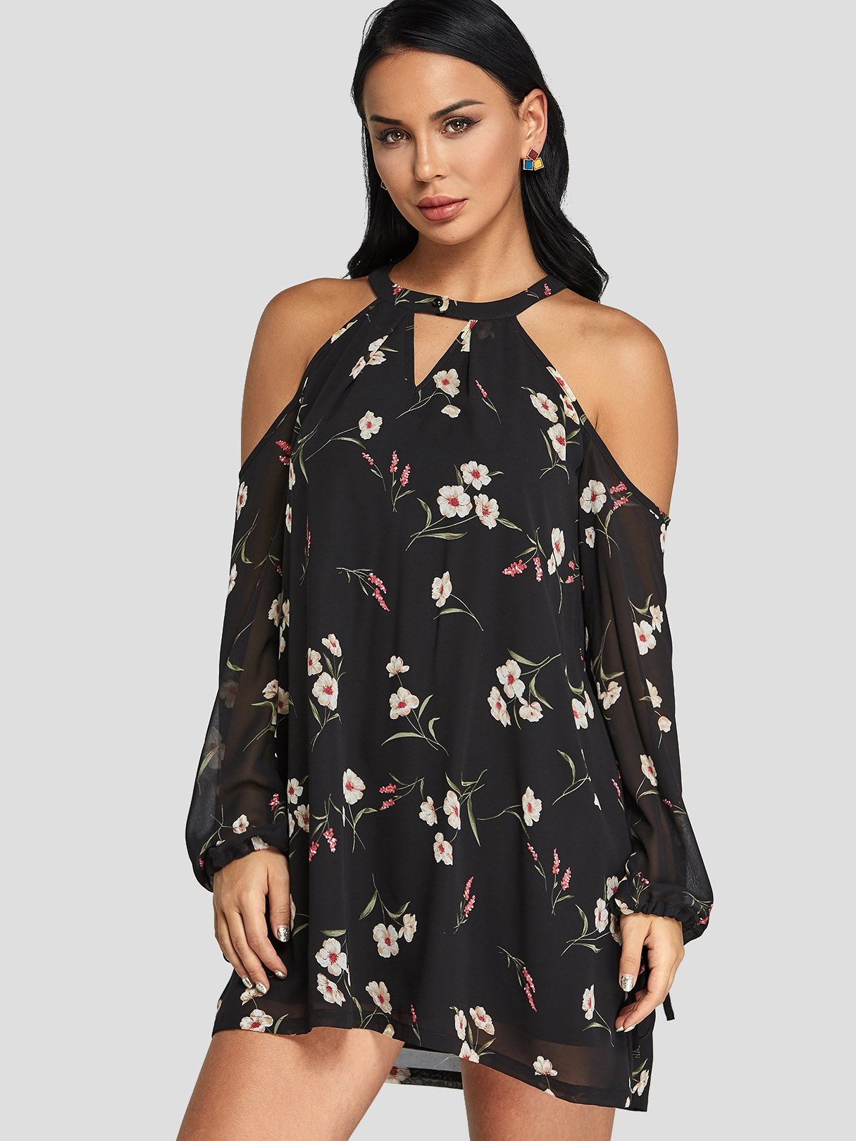 OEM Ladies Black Mini Dresses