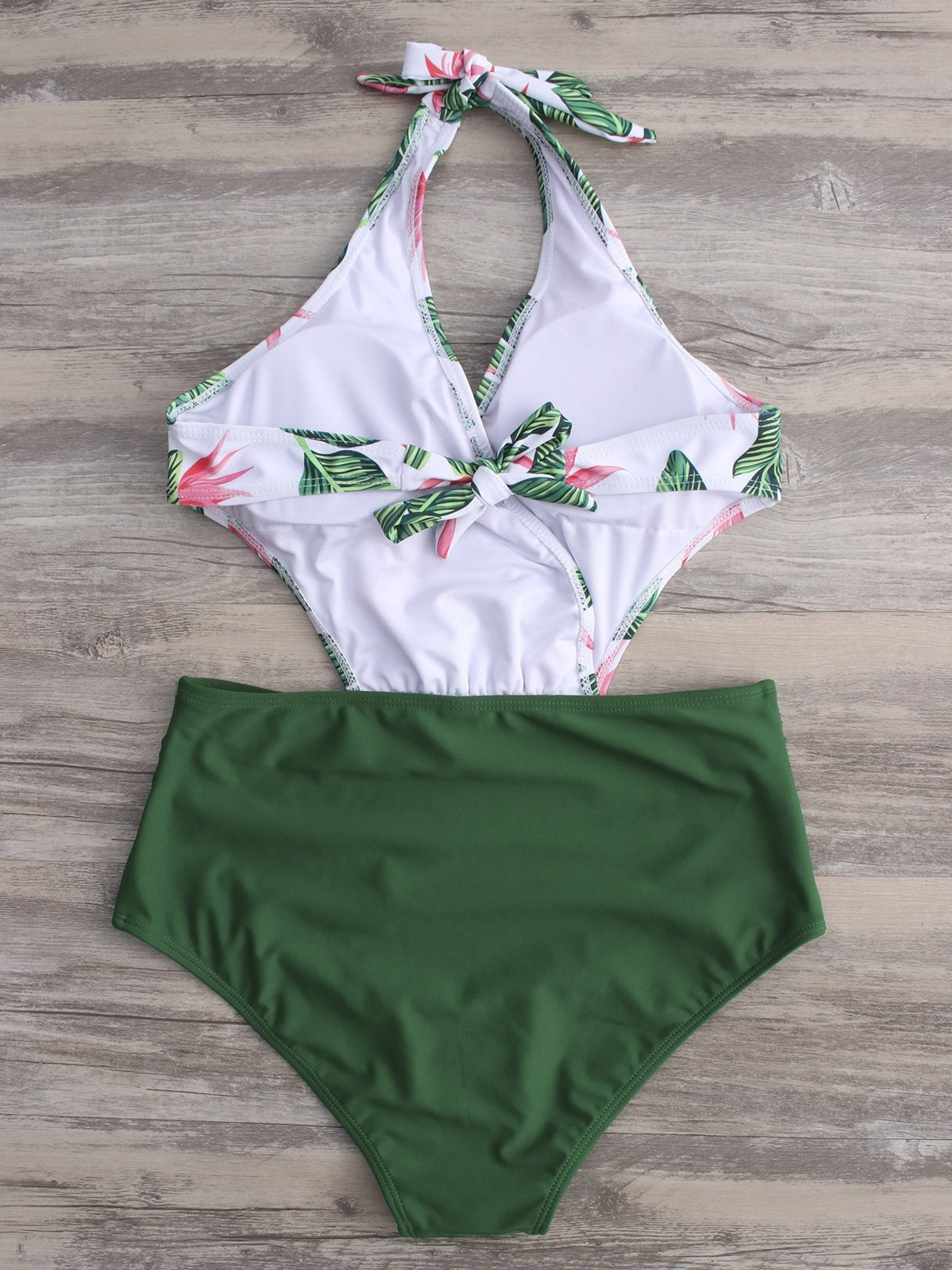 NEW FEELING Womens Green Bikinis