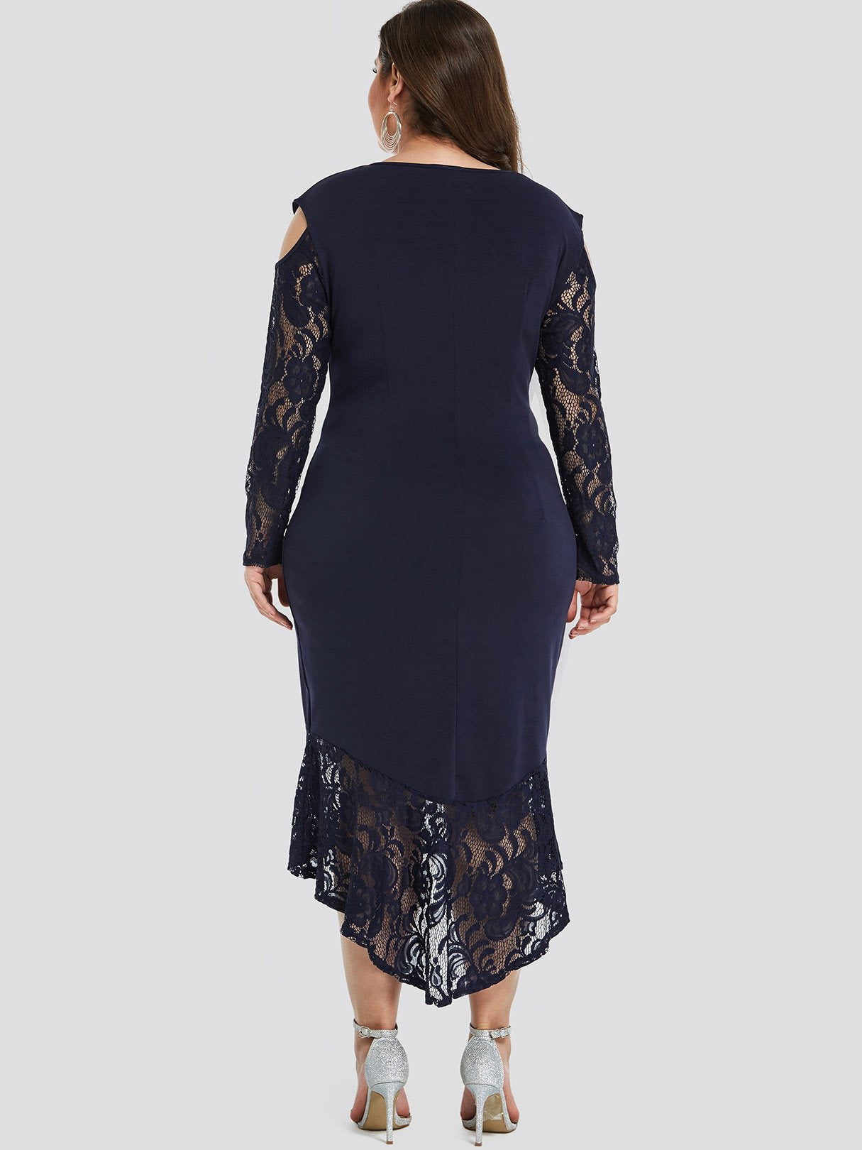 NEW FEELING Womens Navy Plus Size Dresses