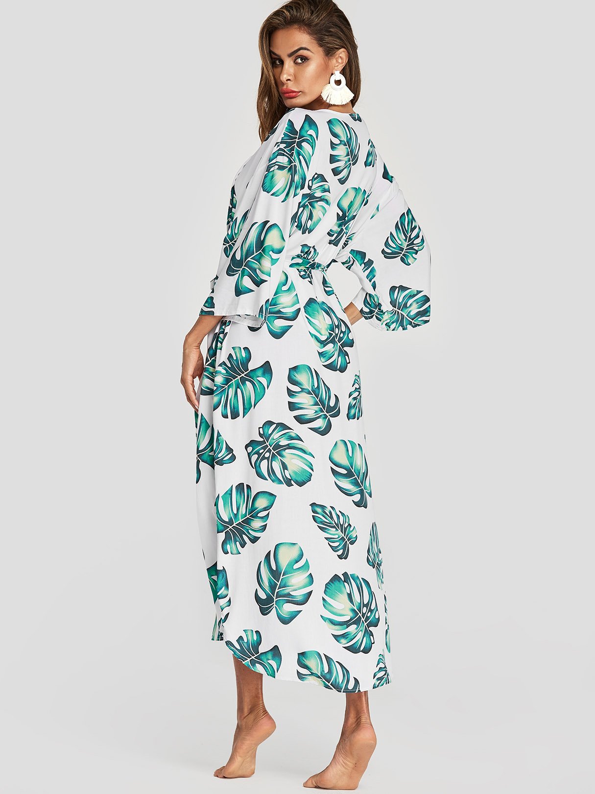 NEW FEELING Womens Floral Cover-Ups
