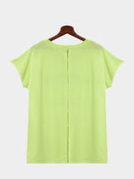 NEW FEELING Womens Green T-Shirts