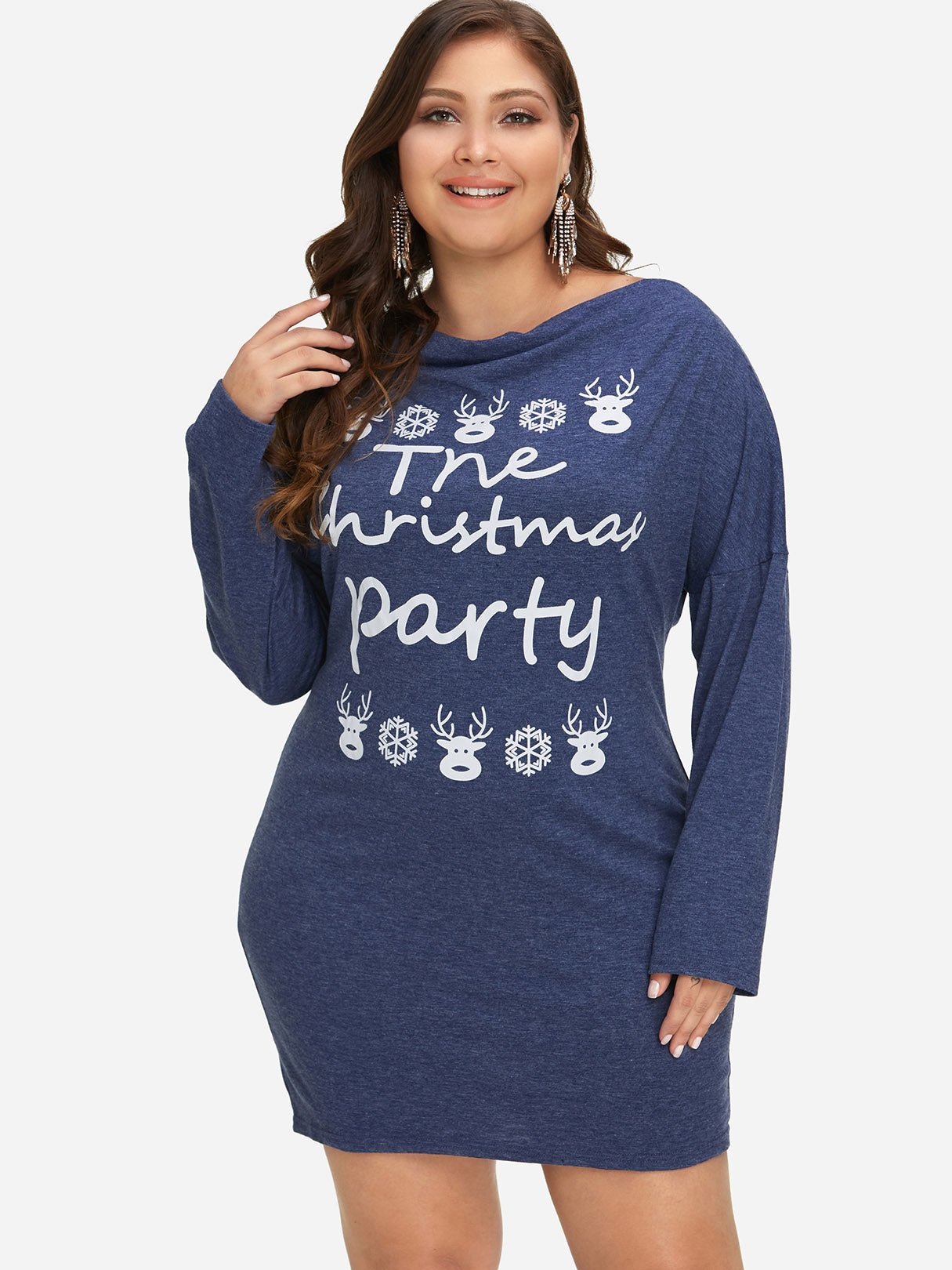 OEM ODM Womens Long Sleeve Plus Size Dress