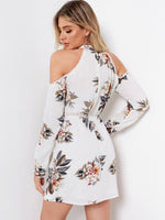 NEW FEELING Womens White Floral Dresses