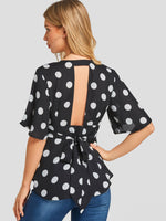 ODM Ladies Half Sleeve Blouses