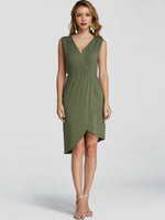 NEW FEELING Womens Army Green Casual Dresses