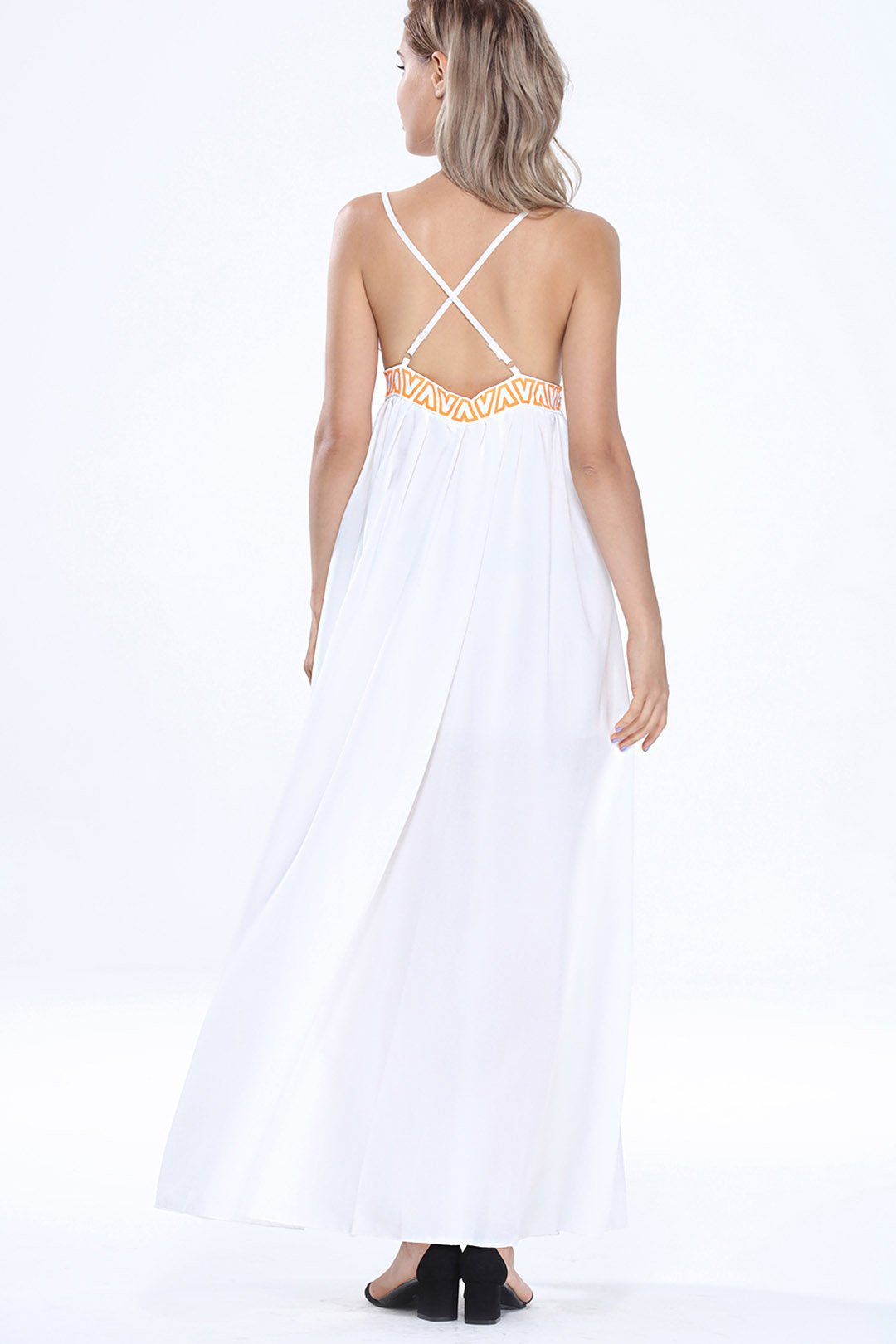 NEW FEELING Womens White Maxi Dresses